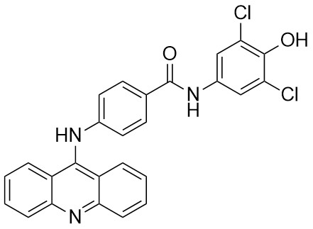 4-(Akridin-9-ilamino)-N-(3,5-dikloro-4-hidroksifenil)benzamid