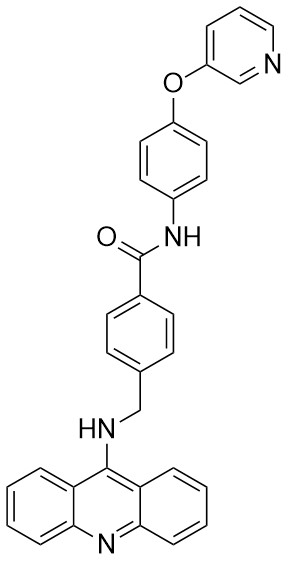 4-((Akridin-9-ilamino)metil)-N-(4-(piridin-3-iloksi)fenil)benzamid