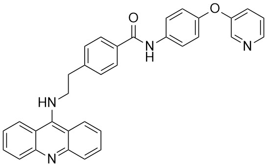 4-(2-(Akridin-9-ilamino)etil)-N-(4-(piridin-3-iloksi)fenil)benzamid
