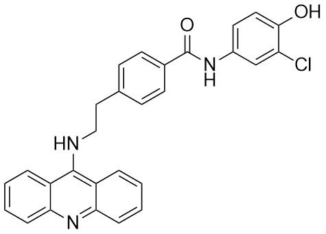 4-(2-(Akridin-9-ilamino)etil)-N-(3-kloro-4-hidroksifenil)benzamid