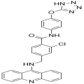 N-(4-((1H-Tetrazol-5-il)oksi)fenil)-4-((akridin-9-ilamino)metil)-2-klorobenzamid