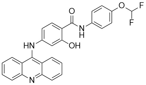 4-(Akridin-9-ilamino)-N-(4-(difluorometoksi)fenil)-2-hidroksibenzamid