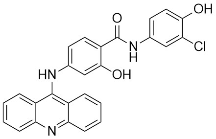 4-(Akridin-9-ilamino)-N-(3-kloro-4-hidroksifenil)-2-hidroksibenzamid