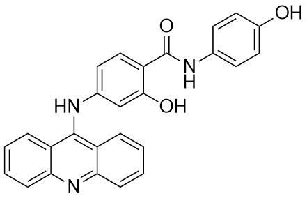 4-(Akridin-9-ilamino)-2-hidroksi-N-(4-hidroksifenil)benzamid
