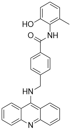 4-((Akridin-9-ilamino)metil)-N-(2-hidroksi-6-metilfenil)benzamid