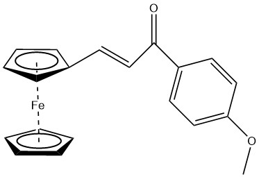 3-(4-(Trifluorometoksi)fenil)-1-ferrosenilprop-2-en-1-on