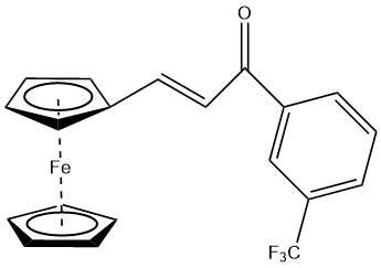3-(3-(Trifluorometil)fenil)-1-ferrosenilprop-2-en-1-on