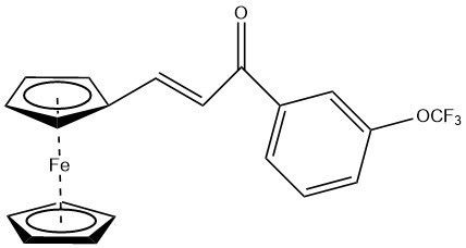 3-(3-(Trifluorometoksi)fenil)-1-ferrosenilprop-2-en-1-on