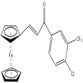 3-(4-Kloro-3-(trifluorometil)fenil)-1-ferrosenilprop-2-en-1-on