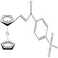 3-(4-(Metilsülfonil)fenil)-1-ferrosenilprop-2-en-1-on