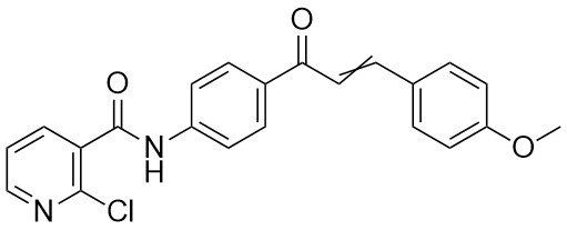 2-Kloro-N-(4-(3-(4-metoksifenil)akriloil)fenil)nikotinamid