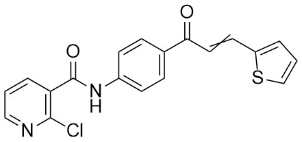 2-Kloro-N-(4-(3-(tiyofen-2-il)akriloil)fenil)nikotinamid