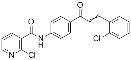 2-Kloro-N-(4-(3-(2-klorofenil)akriloil)fenil)nikotinamid