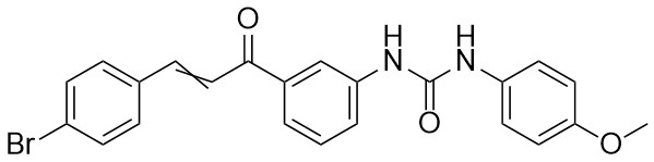 1-(3-(3-(4-Bromofenil)akriloil)fenil)-3-(4-metoksifenil)üre