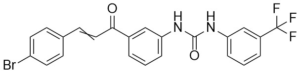 1-(3-(3-(4-Bromofenil)akriloil)fenil)-3-(3-(trifluorometil)fenil)üre