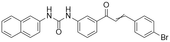 1-(3-(3-(4-Bromofenil)akriloil)fenil)-3-(naftalen-2-il)üre