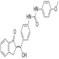 1-(4-(Hidroksi(1-okso-1,3-dihidro-2H-inden-2-iliden)metil)fenil)-3-(4-metoksifenil)üre