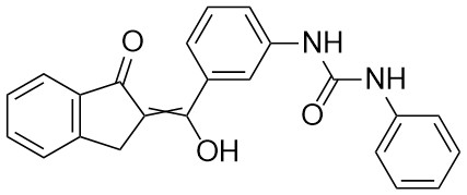 1-(3-(Hidroksi(1-okso-1,3-dihidro-2H-inden-2-iliden)metil)fenil)-3-fenilüre