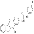 1-(4-Florofenil)-3-(3-(hidroksi(1-okso-1,3-dihidro-2H-inden-2-iliden)metil)fenil)üre