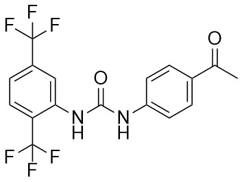 1-(4-Asetilfenil)-3-(2,5-bis(trifluorometil)fenil)üre