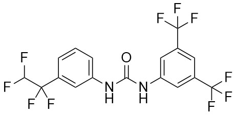 1-(3,5-bis(trifluorometil)fenil)-3-(3-(1,1,2,2-tetrafloroetil)fenil)üre
