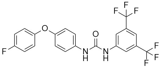 1-(3,5-bis(trifluorometil)fenil)-3-(4-(4-florofenoksi)fenil)üre