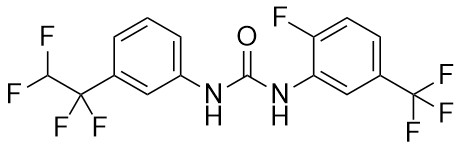 1-(2-Floro-5-(trifluorometil)fenil)-3-(3-(1,1,2,2-tetrafloroetil)fenil)üre