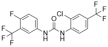1-(2-Kloro-4-(trifluorometil)fenil)-3-(4-floro-3-(trifluorometil)fenil)üre