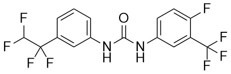 1-(4-Floro-3-(trifluorometil)fenil)-3-(3-(1,1,2,2-tetrafloroetil)fenil)üre