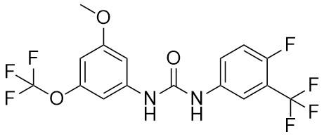 1-(4-Floro-3-(trifluorometil)fenil)-3-(3-metoksi-5-(trifluorometoksi)fenil)üre
