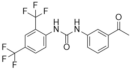 1-(3-Asetilfenil)-3-(2,4-bis(trifluorometil)fenil)üre
