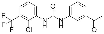 1-(3-Asetilfenil)-3-(2-kloro-3-(trifluorometil)fenil)üre