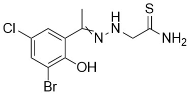 2-(2-(1-(3-Bromo-5-kloro-2-hidroksifenil)etiliden)hidrazinil)etanetiyoamid