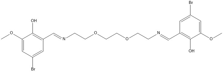 6,6'-(5,8-Dioksa-2,11-diazadodeka-1,11-dien-1,12-diil)bis(4-bromo-2-metoksifenol) - 100 mg