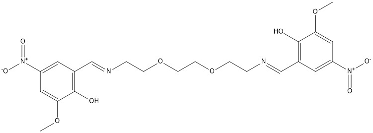 6,6'-(5,8-Dioksa-2,11-diazadodeka-1,11-dien-1,12-diil)bis(2-metoksi-4-nitrofenol) - 100 mg