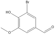 3-Bromo-4-hidroksi-5-metoksibenzaldehit - 100 mg