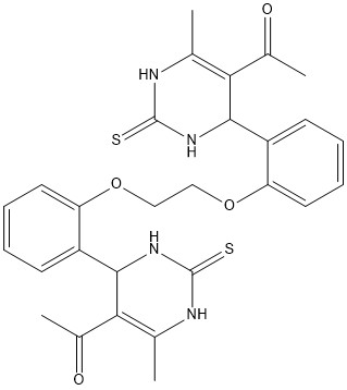 1,1'-(((Etan-1,2-diilbis(oksi))bis(2,1-fenilen))bis(6-metil-2-tiyokso-1,2,3,4-tetrahidropirimidin-4,5-diil))bis(etan-1-on) - 100 mg