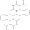 1,1'-(((Etan-1,2-diilbis(oksi))bis(2,1-fenilen))bis(6-metil-2-tiyokso-1,2,3,4-tetrahidropirimidin-4,5-diil))bis(etan-1-on)