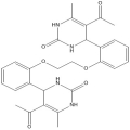 4,4'-((Etan-1,2-diylbis(oksi))bis(2,1-fenilen))bis(5-asetil-6-metil-3,4-dihidropirimidin-2(1H)-on)
